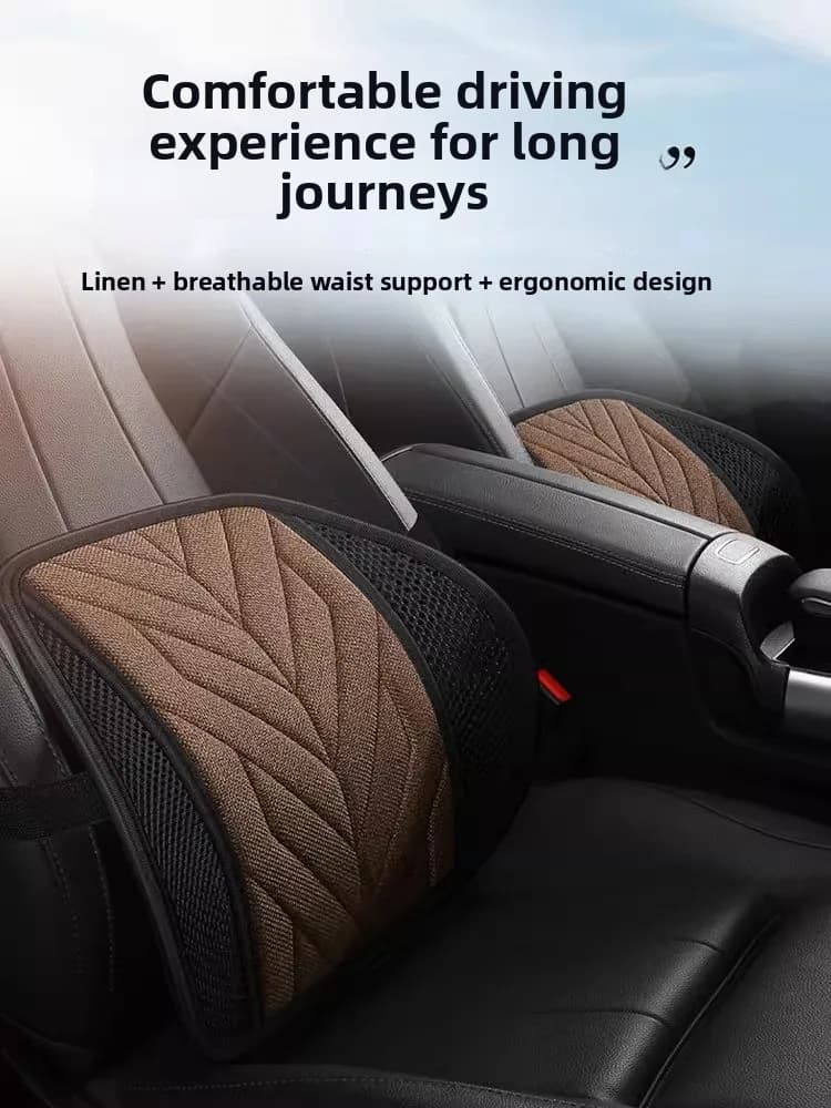 Supporto per auto Ba Cuion Cuscino di supporto lombare traspirante per ufficio Cuscino bareste universale per una guida comoda per tutte le stagioni