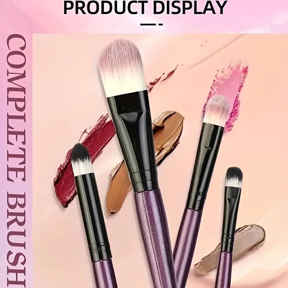 Set di 20 Pennelli Morbidi e Soffici per Trucco, Pennelli Cosmetici per Fondotinta, Eyeliner, Illuminante, Blush e Cipria