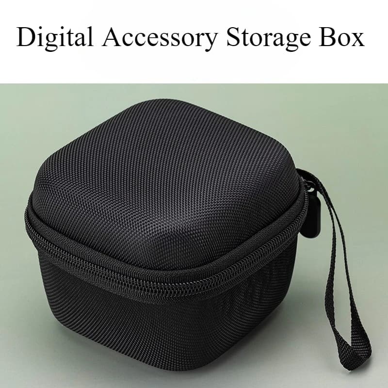 Borsa portaoggetti digitale per cuffie Eva - Design quadrato - Borsa portaoggetti portatile per dispositivi 3C - Scatola portaoggetti per cuffie Bluetooth