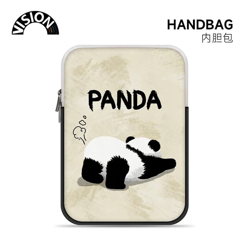 Borsa interna per computer Panda carina da 14 pollici femmina adatta per borsa portaoggetti per laptop Apple Mac