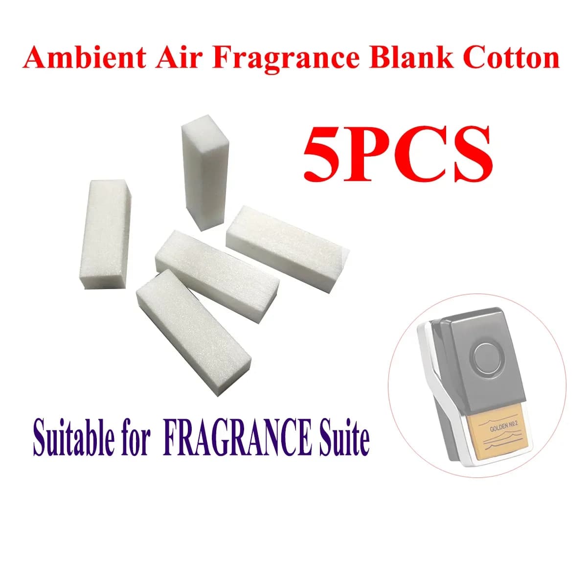 White cotton car aromatherapy cotton discs with environmental fragrance for BMW G30 G11 X3-X7 Series 3/5/7