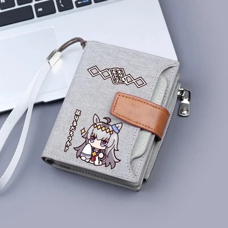 Portafoglio Cosplay Oguri Cap, Porta Carte Studente Stile Giapponese, Accessori per Giochi di Ruolo Unisex