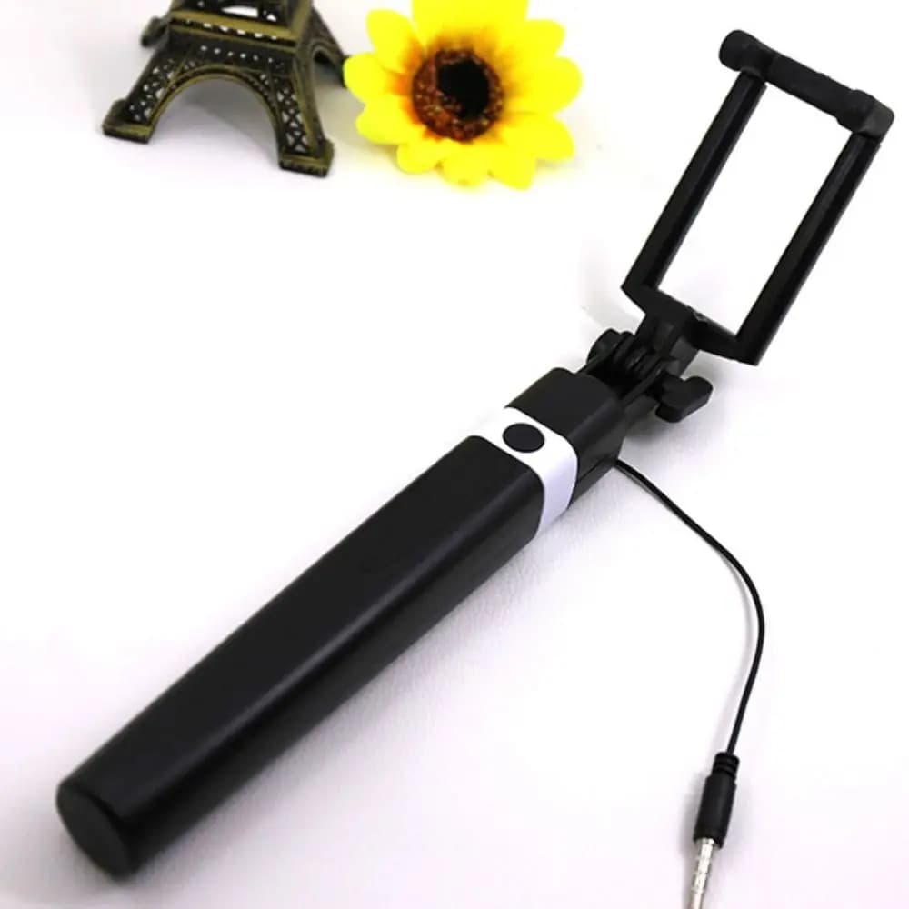 3.5mm Plug Mini Wire Controlled Selfie Stick Portable Retractable Portable Handheld Selfie Stick Mini Type-C Plug