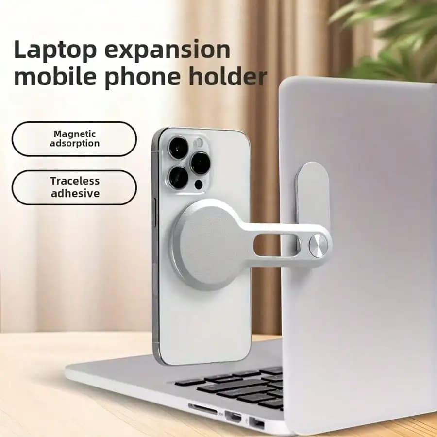 Supporto Magnetico per Laptop in Lega di Alluminio - Eleva il Tuo Spazio di Lavoro