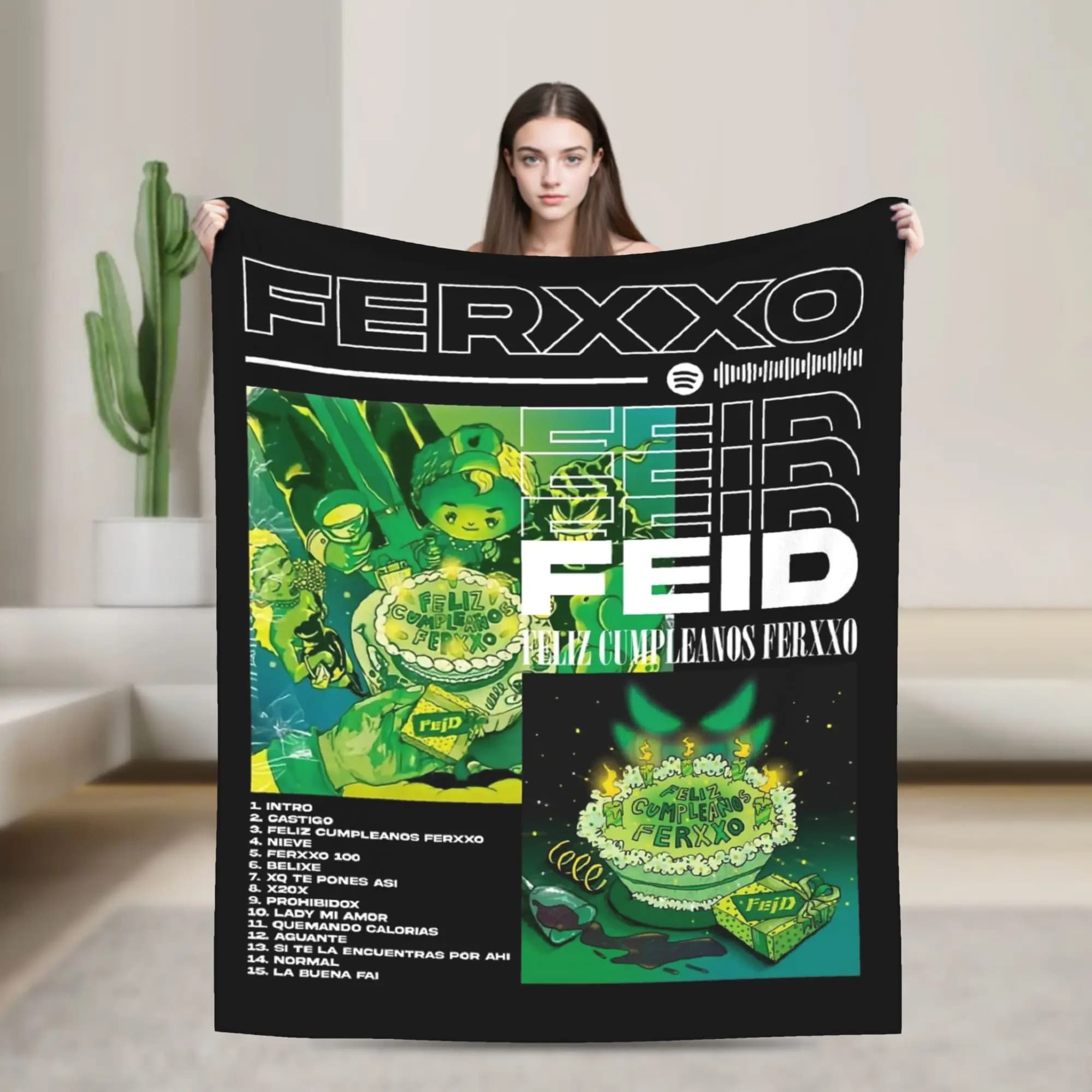 FEIDs Green Blankets Flannel Spring Autumn Portable Warm Throw Blanket for Sofa Office Plush Thin Quilt