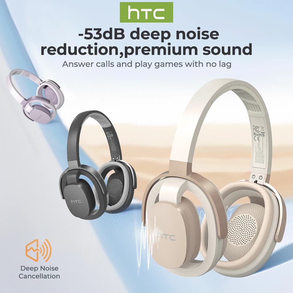 AI Translate Headphone HTC HP07 Original Sound Quality Wireless Bluetooth Earphones Sport Headset With Mic Low Latency