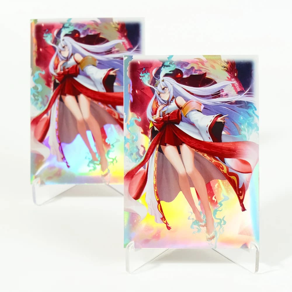 50 Pezzi 63x90mm Bustine Protettive per Carte Flash, Bustine Protettive per Carte Splints e Scrub, Protezioni per Carte da Gioco da Tavolo e Carte Collezionabili per YGO/Carte Sportive, Miglior Regalo