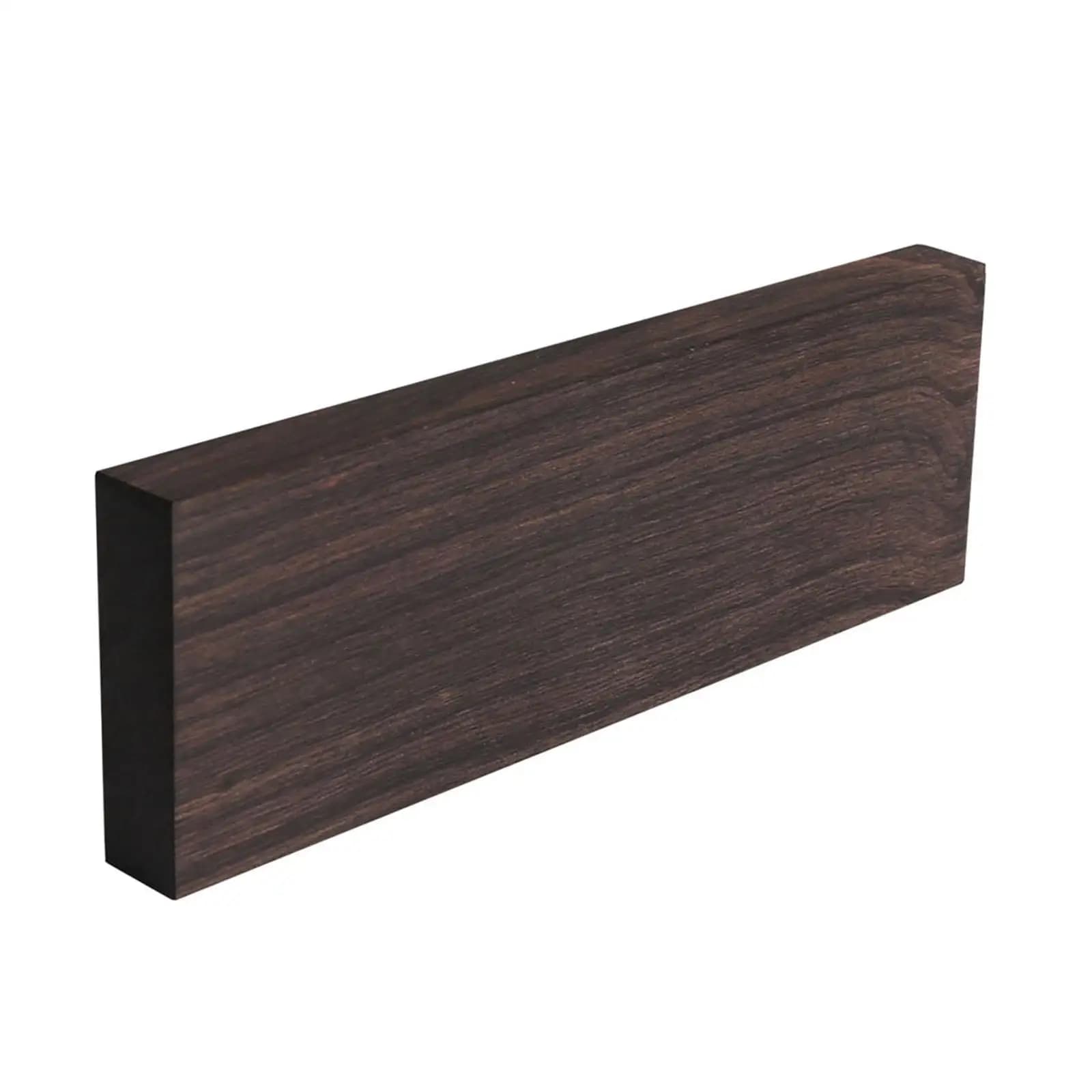 Selle per dadi in legno di ebano nero Superficie liscia Blocco fai da te Artigianato 4.7x1.6x0.4 pollici Manopole Manico in legno Strumento musicale vuoto