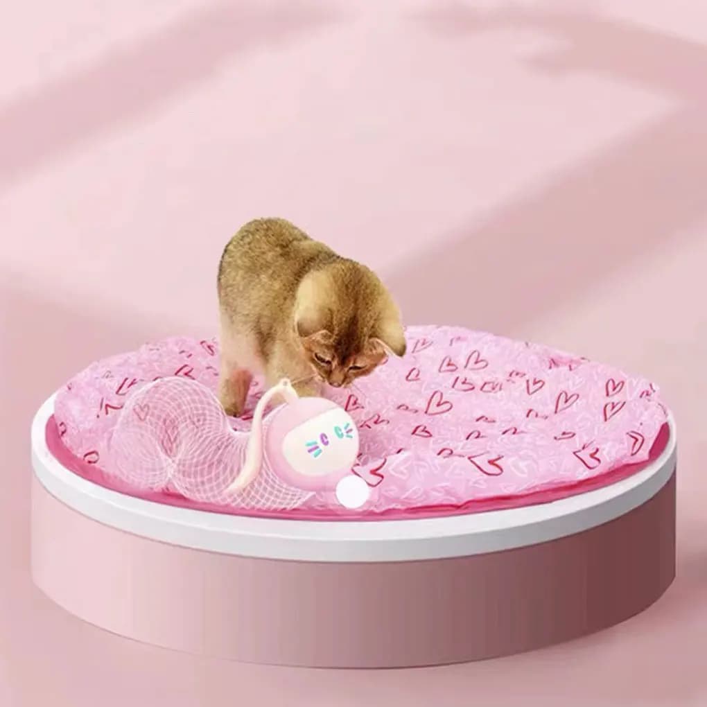 Cat Ball Hunting Exercise Mat Cat Hunting Mats Simulate Cat Interactive Hunting Toy Indoor Cat Mat Boredom Relief Cat Toy