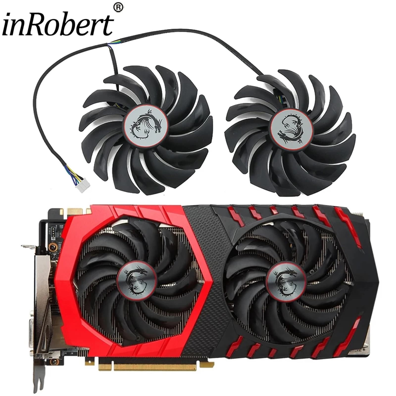 2Pcs 95 millimetri PLD10010S12HH Scheda Video Ventola di raffreddamento Per MSI RX470 480 570 580 GTX1080Ti 1080 1070 1060 Scheda grafica di GIOCO dispositivo di Raffreddamento del Ventilatore DC12V