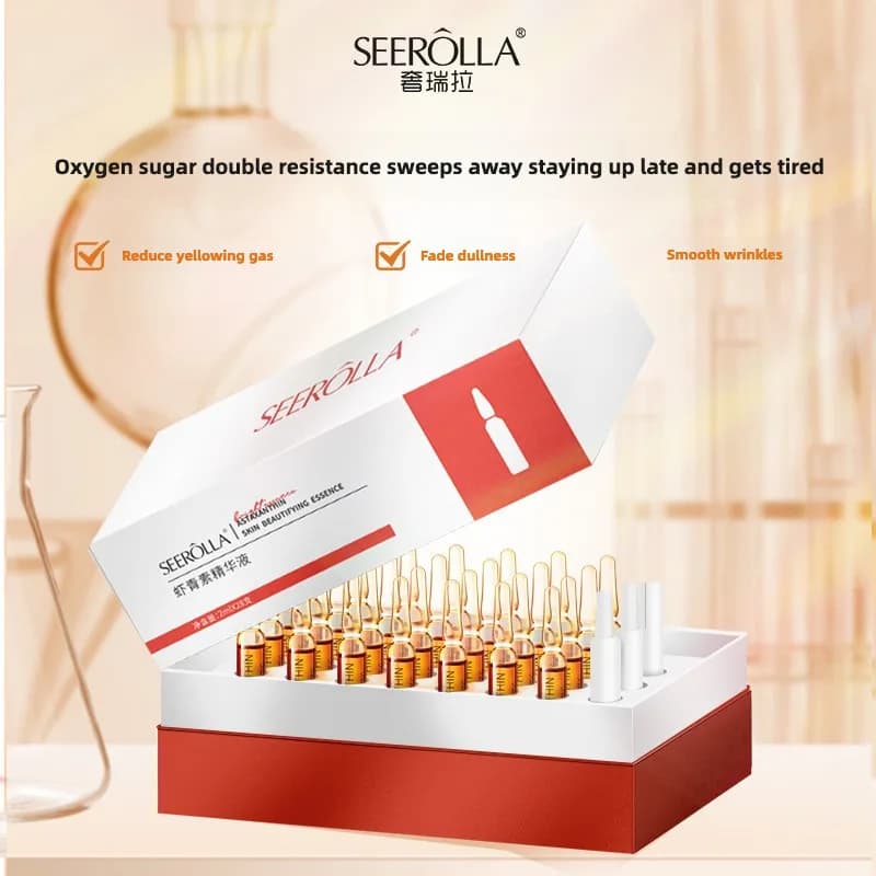 Ankle set for face anti-wrinkles of astaxanthine Remove dark spots Melanina Illumina Reduce pores Hydrating Dissolvency Slim lines 28 pieces