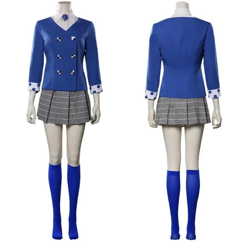 Costume cosplay Heathers The Musical-Veronica Sawyer Set uniforme scolastica Gonna Abiti Vestire Costumi di carnevale per feste