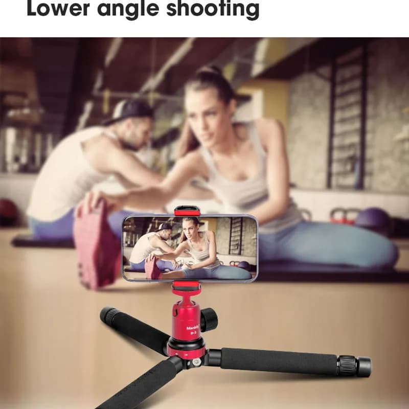 Manbily Treppiede da tavolo portatile Selfie Stick Supporto estensibile remoto wireless Bluetooth da esterno per smartphone Iphone DSLR