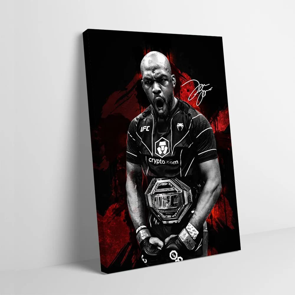 Custom Poster with Jon Jones Boxing Sample Printing with Belt, Interior Decoration Board