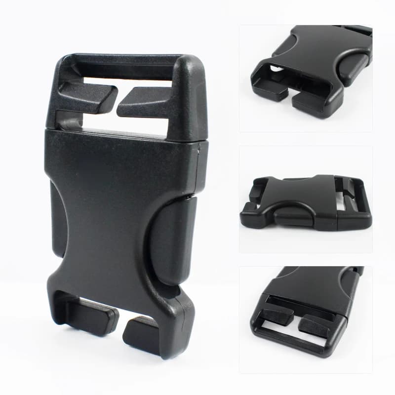 5-50 Pezzi Fibbie in Plastica per Collari per Cani da 20/25/38mm, Facili da Installare, Fibbia a Sgancio Rapido Laterale per Cinghie, Supporto per Cintura, Chiusura Regolabile