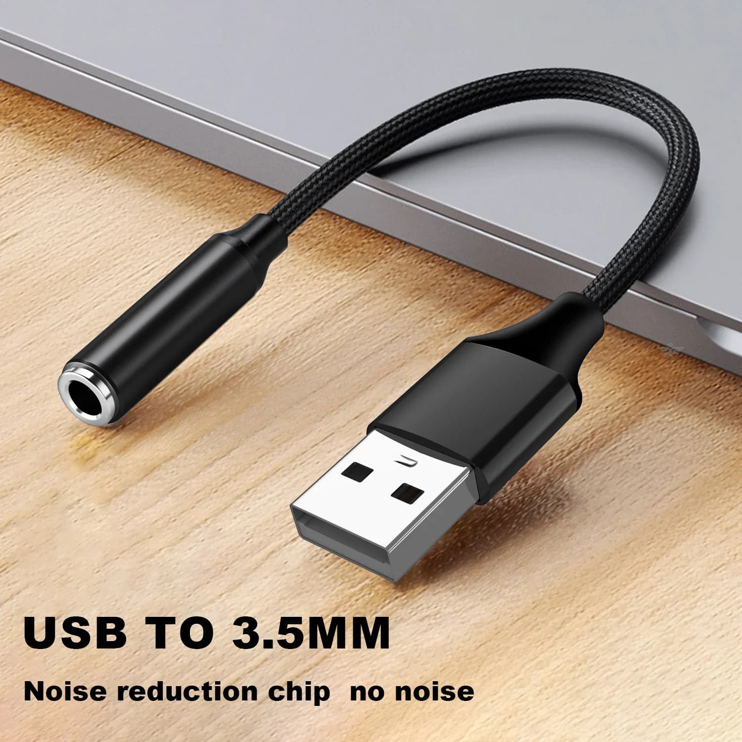 Scheda audio USB esterna con jack per cuffie da 3,5 mm, adattatore audio per microfono stereo, interfaccia per altoparlanti per laptop
