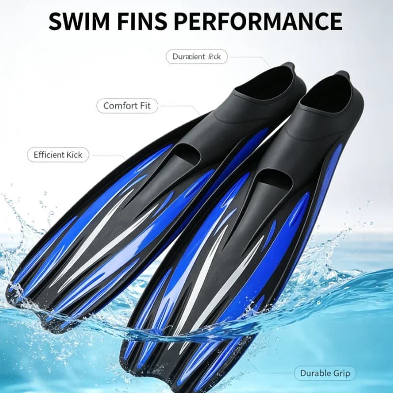 Professional Swimming Fins Material Snorkeling Gear For Pool Ocean Training Adventure