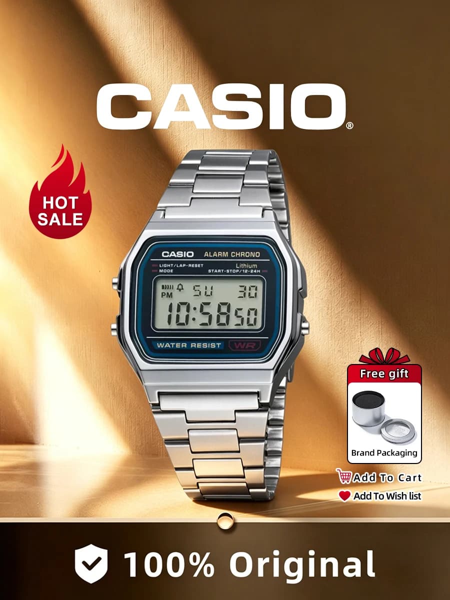 CASIO Watchs For Men luxury Classic LED digital Quartz man watch Waterproof Power Reserve Alarm Stopwatch Stainless Steel Watchs
