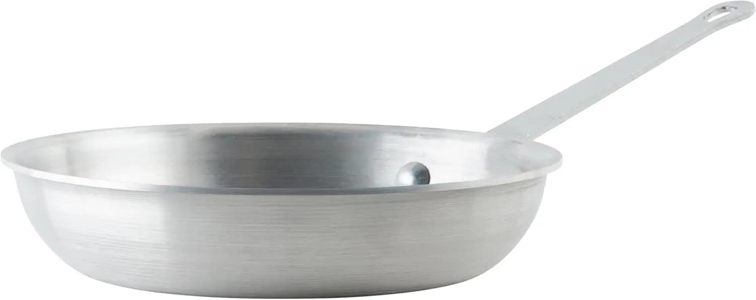 Padella in Alluminio da 8 Pollici, Finitura Satinata per Cucina Professionale