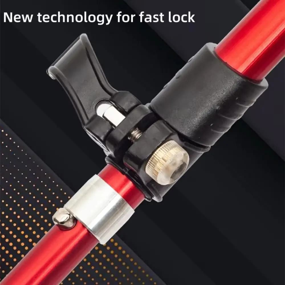 Aluminum Outdoor Trekking Sticks Adjustable Locks Quickly Ultralight Telescopic EVA Walking Sticks For Women's Background Cane