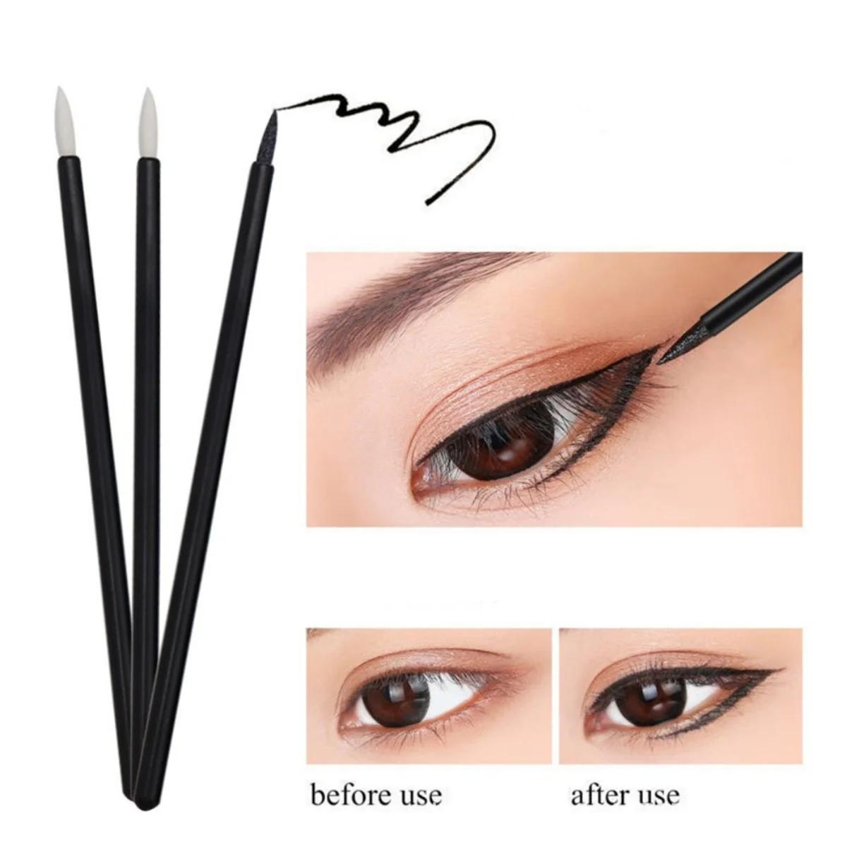 50 pennelli per labbra eyeliner, linea labbra, strumenti per il trucco bianchi e gialli