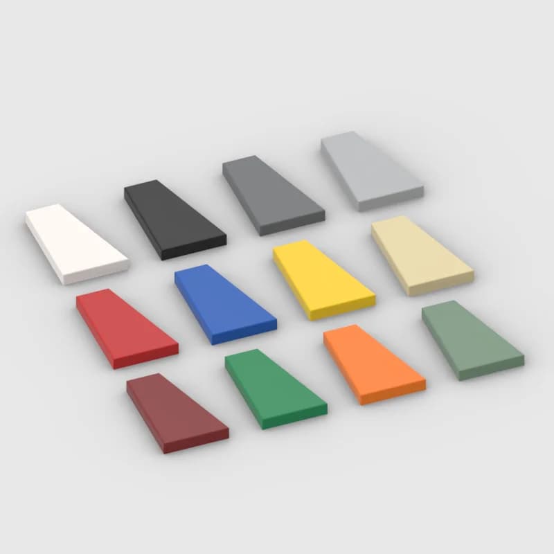 *Piastrella PIATTA DESTRA 2x3 * D174B 20 pezzi Mattoncino blocco fai da te codice articolo. Compatibile con altre particelle assemblate