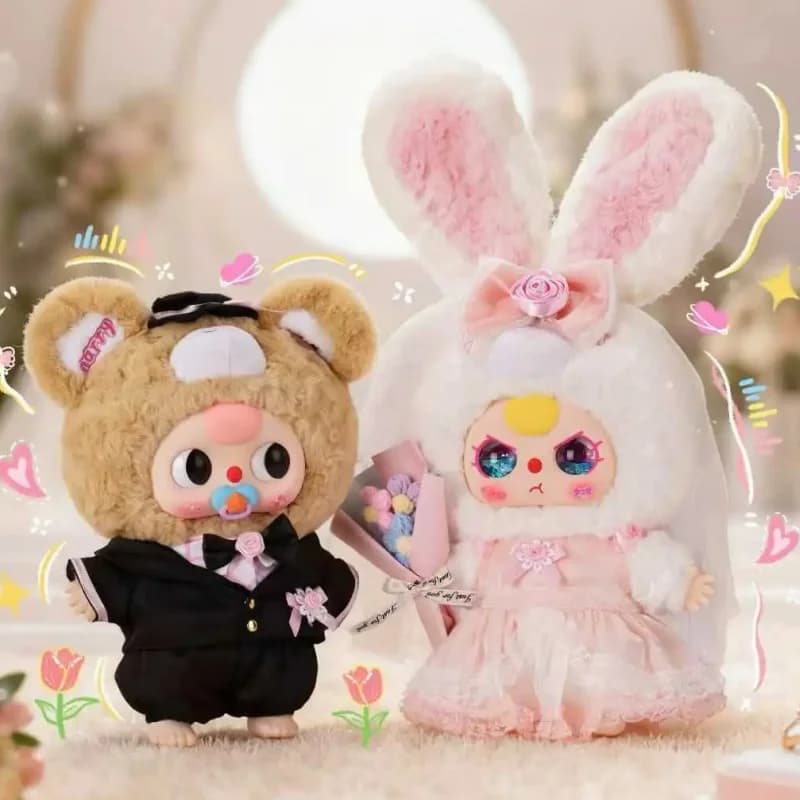 Disponibile Originale 30 cm Bambino Tre Matrimonio Romantico 400% Peluche Scatola Cieca Alla Moda Regalo di San Valentino Per Il Fidanzato Fidanzata