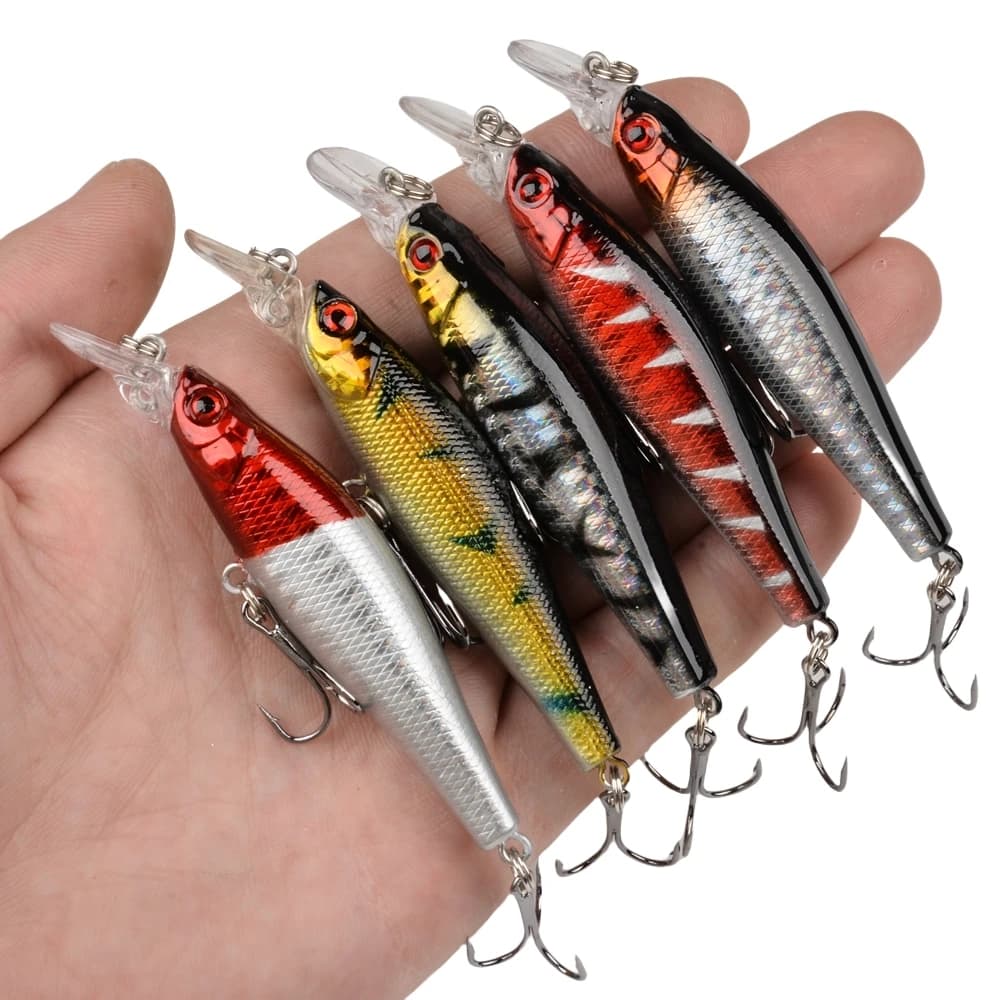 1 pz esche da Pesca sinking Minnow 8.5cm 8g Crankbait Wobblers esche artificiali luccio Carp Bait Swim Bait Fishing Pesca
