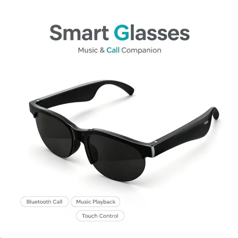 Smart Glasses Bluetooth Call Music Playback Touch Control Polarized Lens Outdoor Smart Sunglasses