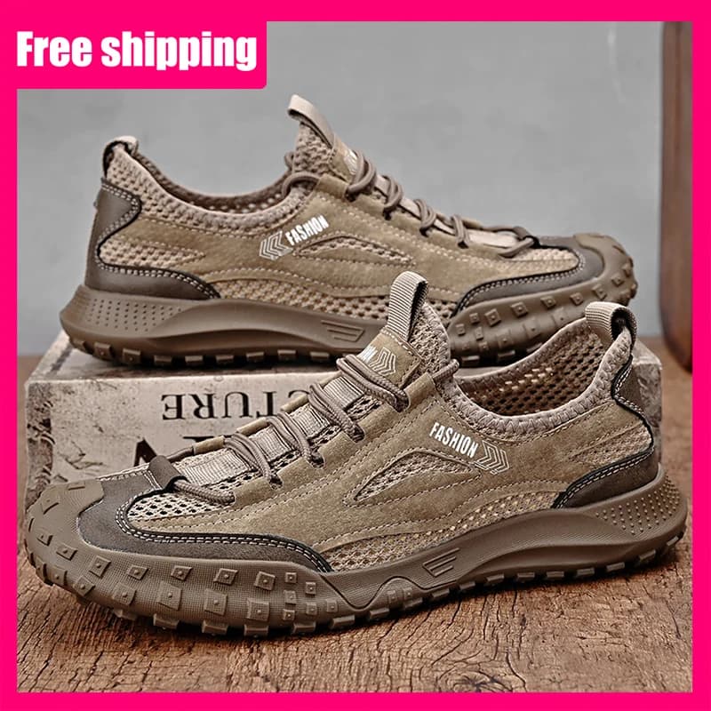 Scarpe Sportive da Uomo Leggere in Mesh Traspirante, Moda Streetwear, Scarpe Casual da Jogging, Nuove Primavera 2026, Antiscivolo e Resistenti all'Usura