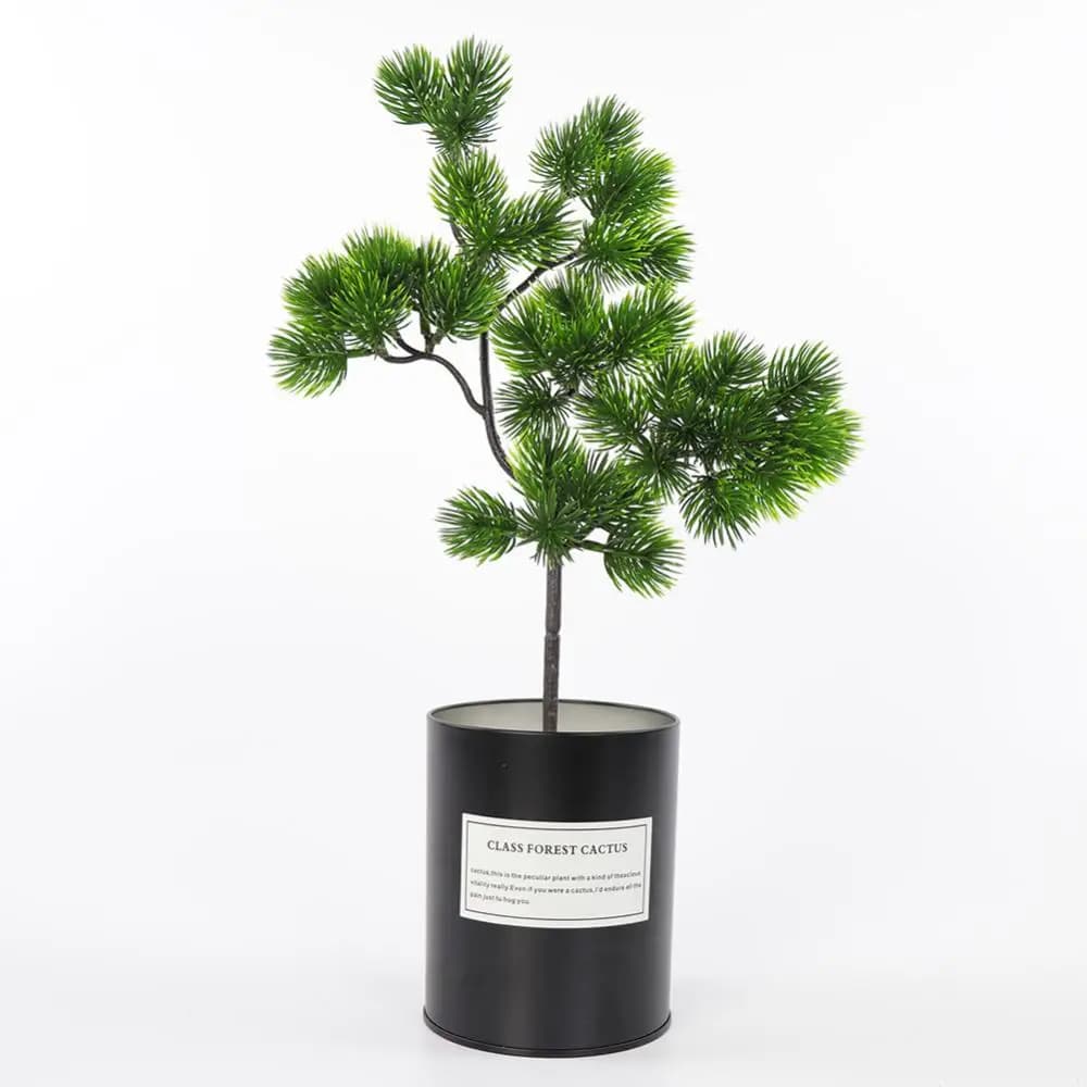 40cm Artificial Pine Tree Branches Artificial Pine Plants Bonsai Branches Fake Tree Christmas Pines Branches Pine Needles Decor