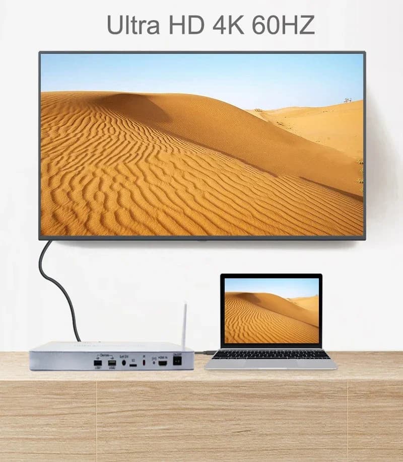 Lettore Multimediale HDMI 4K 60Hz a 10 Porte, Splitter 1x10, Streamer Video, Supporto Scheda TF, Riproduzione USB e Chiavette USB