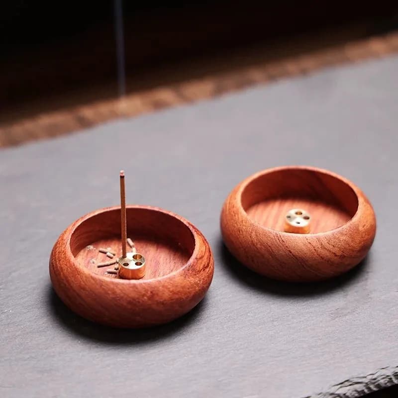 6/3/1PC Exquisite Wooden Incense Burner for Sandalwood Incense Sticks Suitable for Buddhist Worship Tea Room Desktop Home Decor