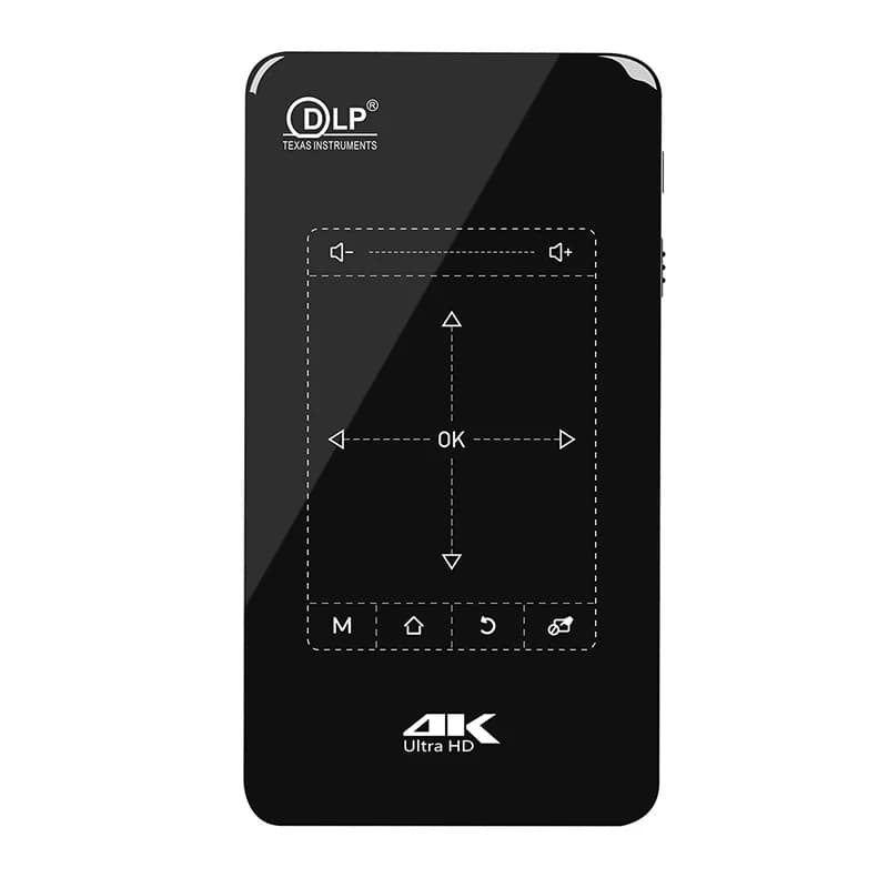 Mini proiettore tascabile portatile smart mobile wireless 4K HD da 0,2 pollici per video 3D