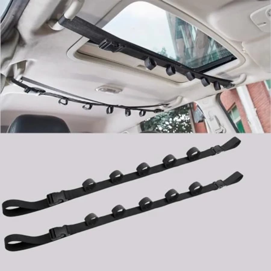 Fishing Pole Holder for Car, Car Fishing Rod Holder, Fishing Pole Storage Rack for SUV/Wagons/Van/Jeep/Truck, 2 Styles Availabl