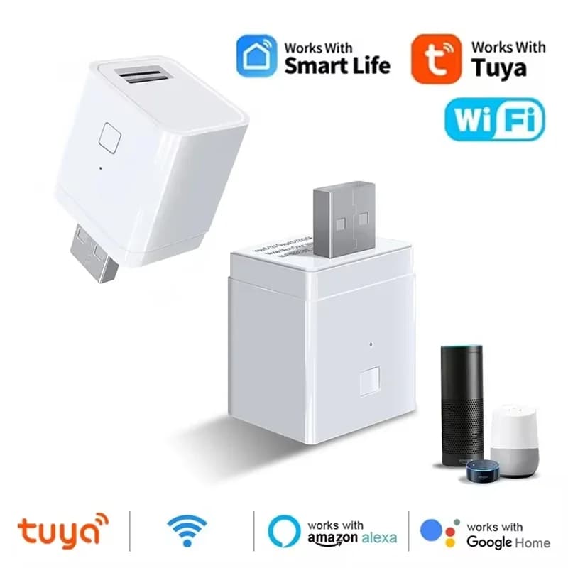 Smart Micro USB Adaptor Switch 5V WiFi USB Power Adaptor Smart Timing Charge Plug Work With Alexa Google Home Voice Assistant
