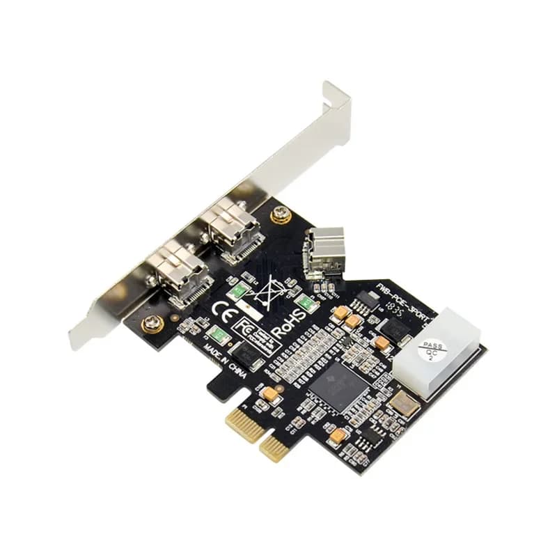 Scheda di acquisizione video PCIe Firewire 800 a 3 porte PCI-E 1394B TI XIO2213AZAY Supporto chip 1394 dispositivi Telecamera industriale K1KF