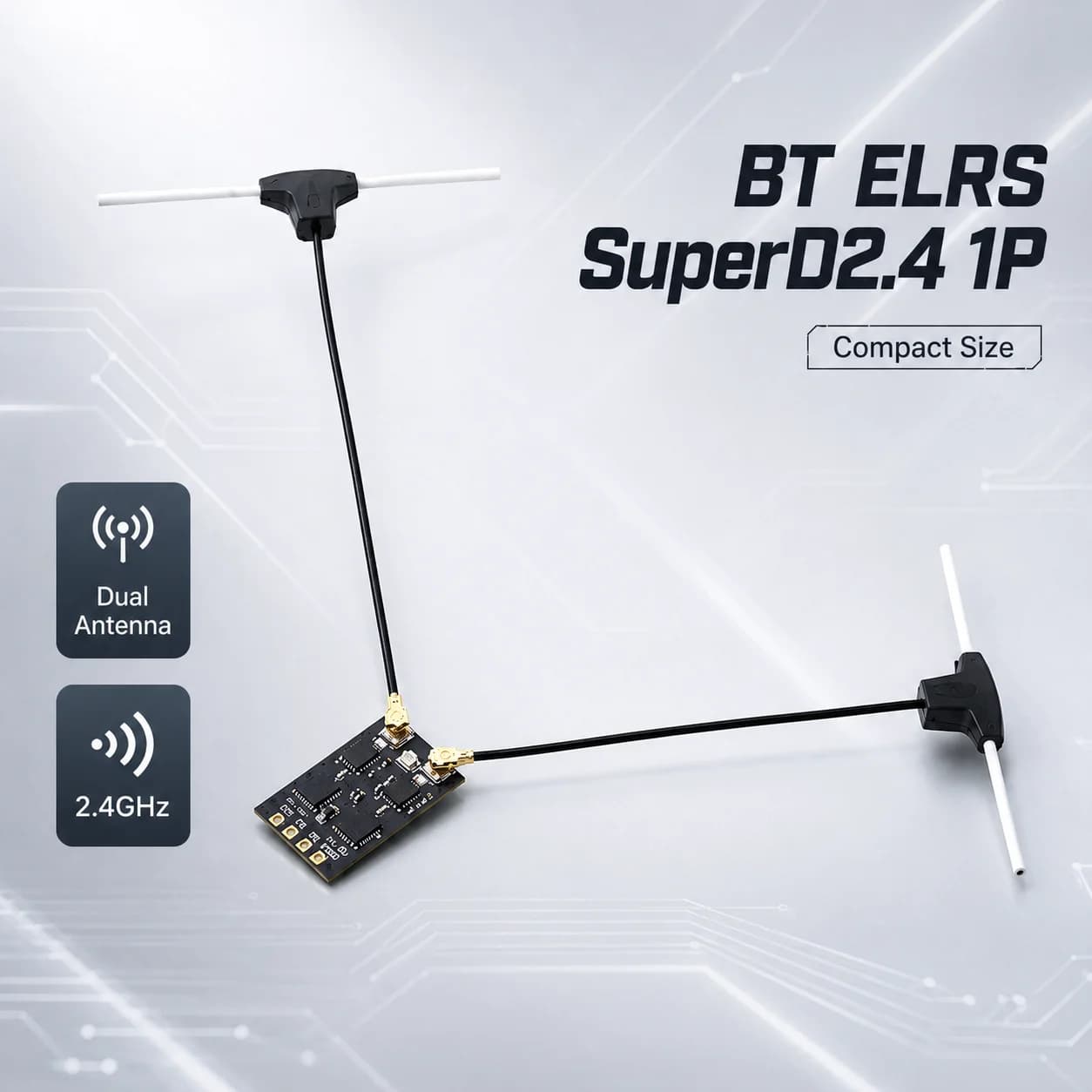 BETAFPV SuperD ELRS Receiver 2.4GHz True Diversity Dual Antenna 100mW CRSF Compact Module For FPV Drone RC Plane Quadcopter DIY
