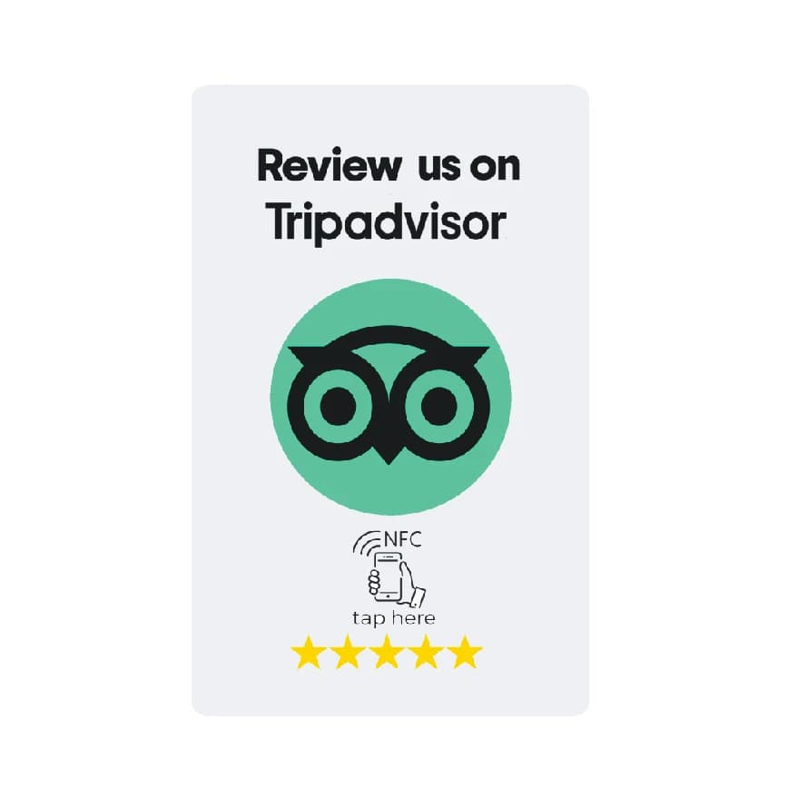 La scheda NFC Tripadvisor ti aumenta le recensioni delle schede NFC universali