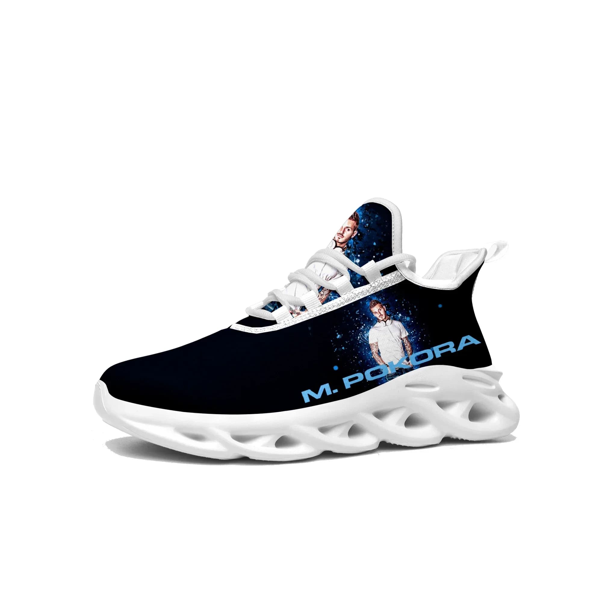 M Pokora Singer Flats Sneakers Mens Womens Sports Running Shoes High Quality Sneaker Customization Shoe Lace Up Mesh Footwear