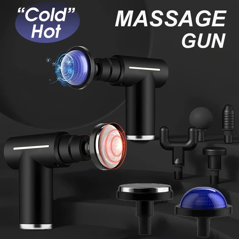 2025 Cold And Hot Compress Fascia Gun Muscle Massage Gun Body Massager Deep Handheld Percussion Massager For Body Back Neck Leg