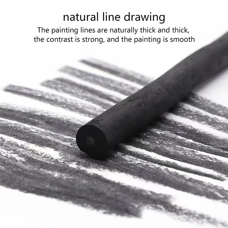 4pcs/lot Charcoal Bar Sketch Drawing Charcoal Carbon ultra-thick Painting Details Processing Art School Supply