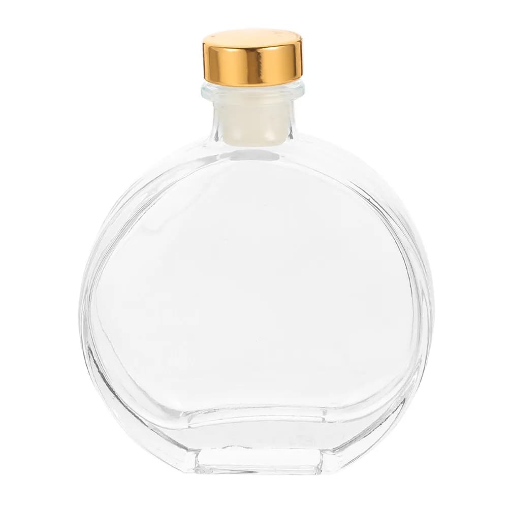 Set di 1 Bottiglia Vuota in Vetro per Diffusore di Aromi, Grande Capacità, Ricaricabile per Oli Essenziali e Profumi, Decorazione da Tavolo per la Casa