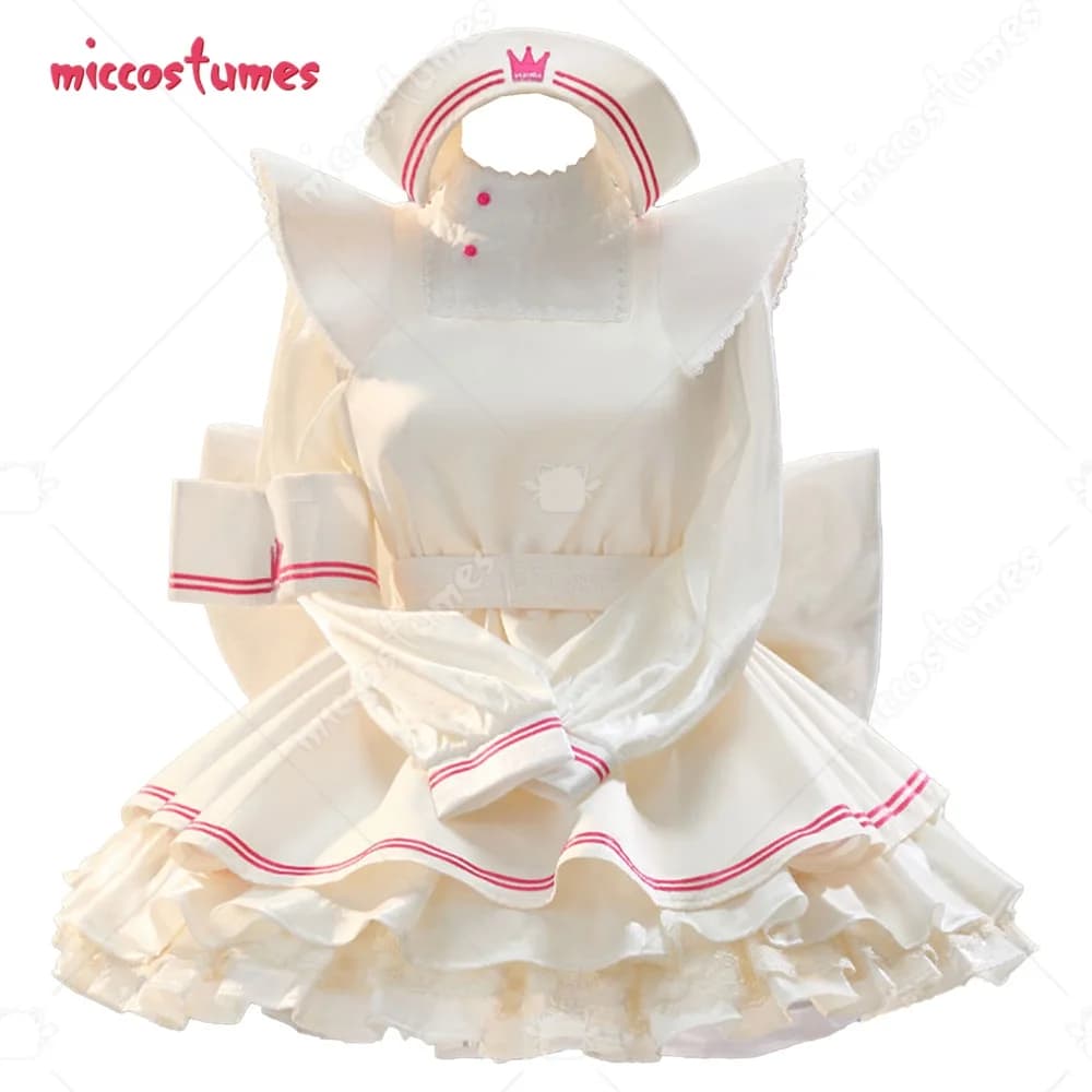 Miccostumes Costume cosplay anime da donna Kawaii Lolita Dress Grembiule con pantaloncini Costumi cosplay di Halloween