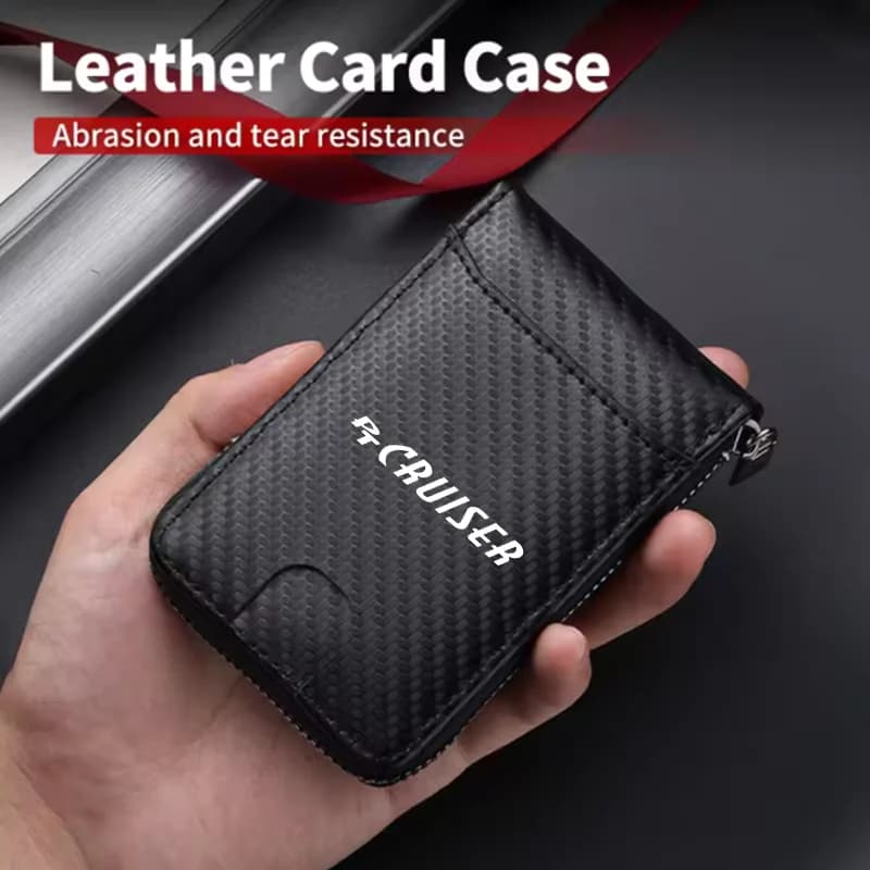 Carbon Fiber Texture Ultra‑Slim Durable Multi‑Slot RFID Blocking Wallet Great Gift for Men For Chrysler PT Cruiser Accessories