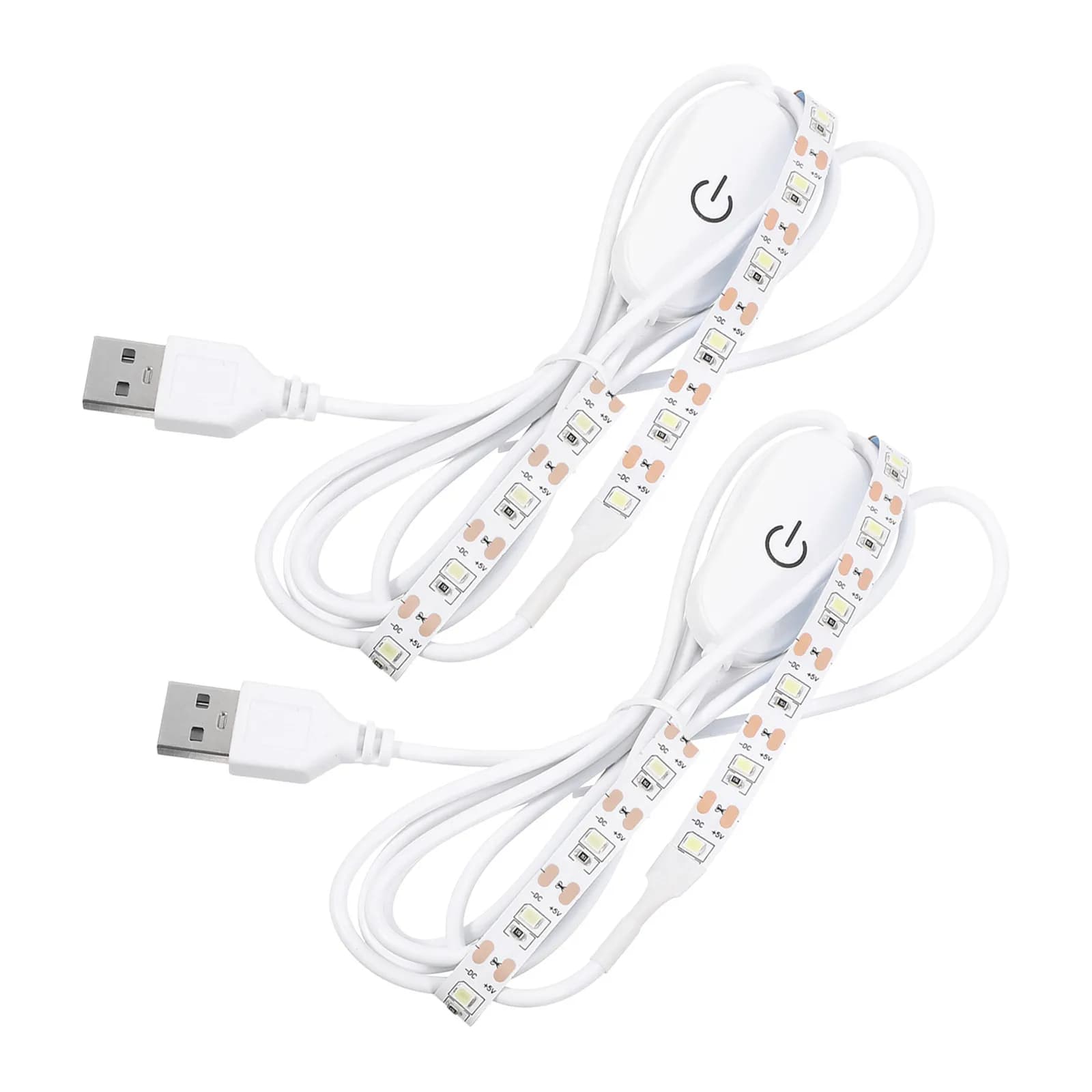 2 Pezzi Striscia LED Dimmerabile Touch, Alimentata USB, Flessibile per Macchina da Cucire, Illuminazione per Spazi di Lavoro, Armadi e Guardaroba