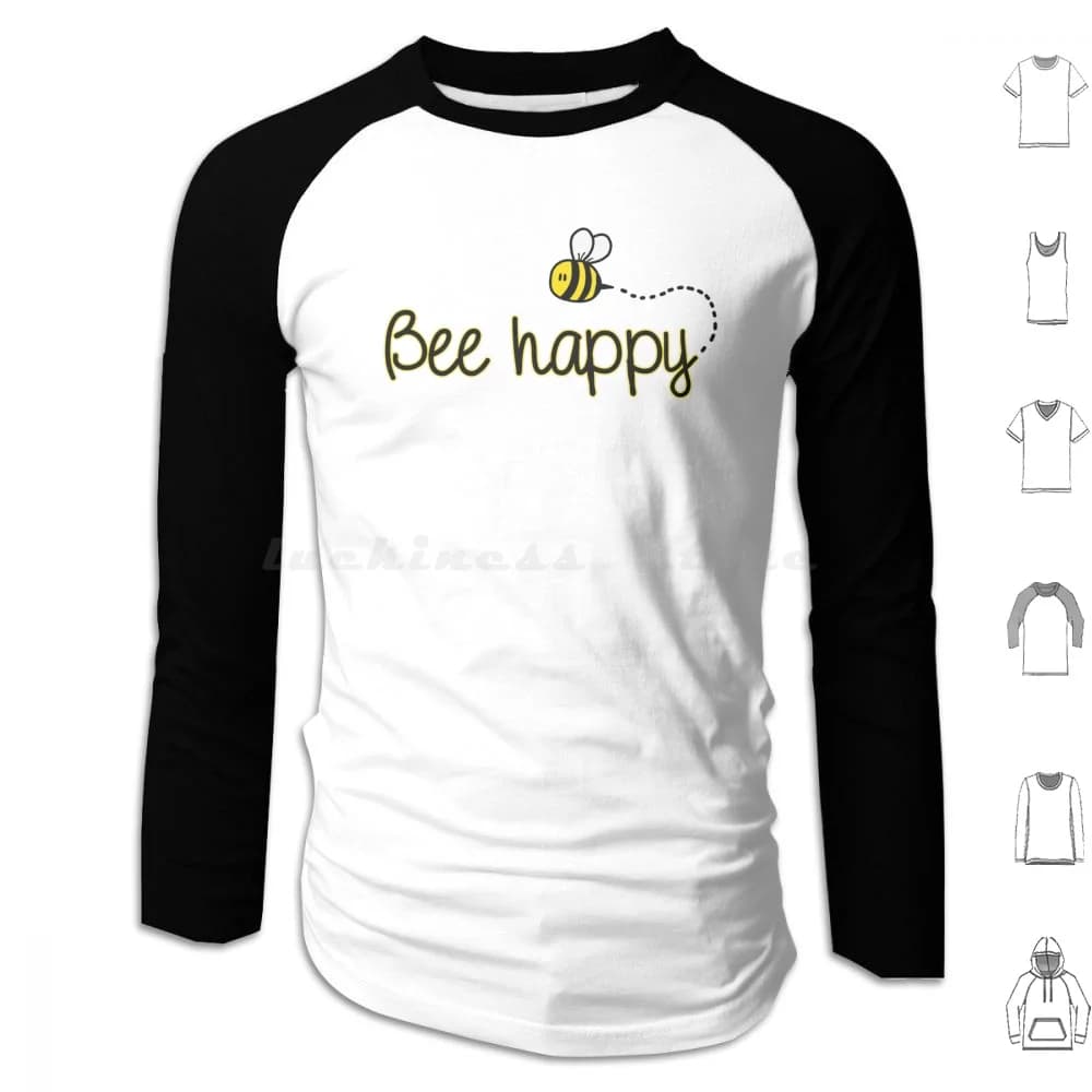 Bee Happy Felpe con cappuccio a maniche lunghe per laptop Custodia per adolescenti A buon mercato Estetica alla moda Popolare Arty Brand Zaino gratuito Pinterest
