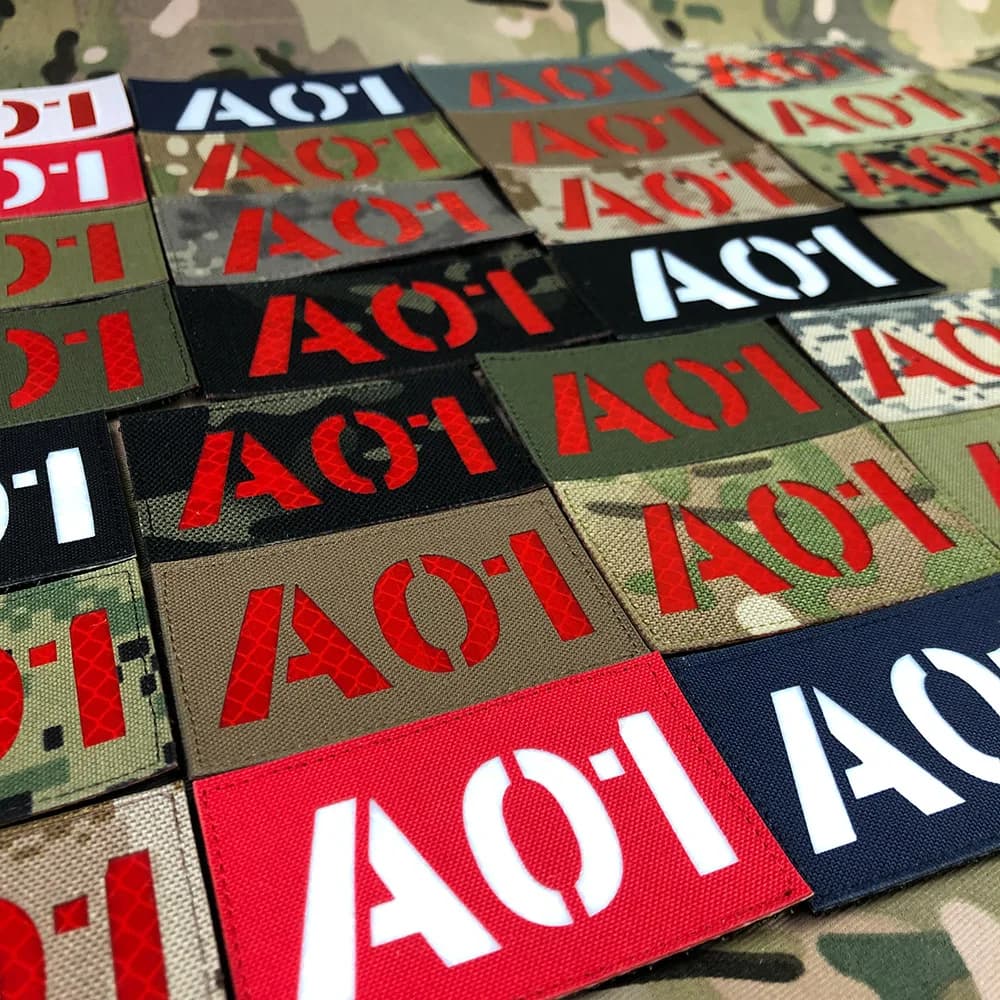 Reflective Material Laser Cutting Custom Patch Radio Call Sign Name Tapes Multicolor Letters