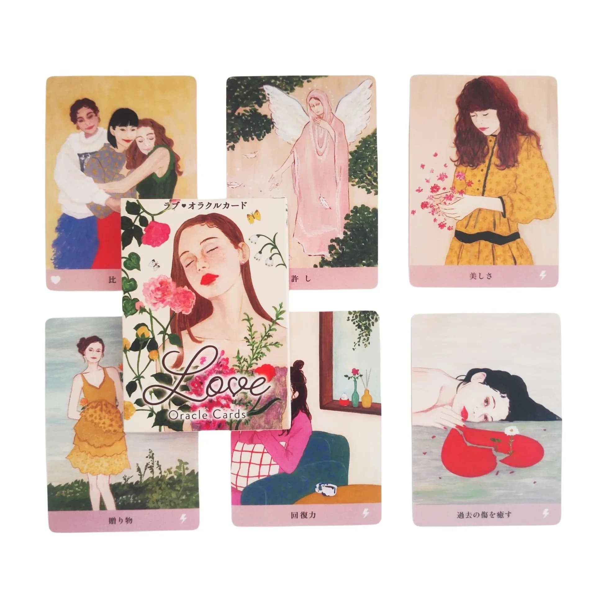 Love Oracle Deck Tarocchi Carte Versione inglese Divinazione Gioco da tavolo Carte da gioco per Famiglia Amici Intrattenimento per feste