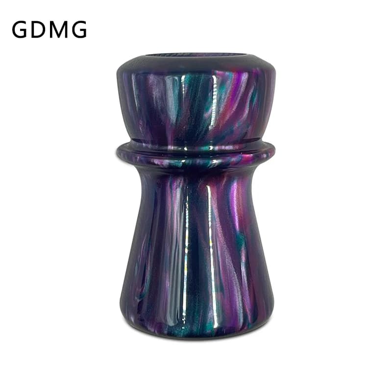Spazzola GDMG Spazzola da barba Manico viola Manico fantasma Strumenti per la pulizia della barba da uomo Strumento per la cura della barba